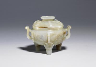 图片[2]-Jade ding-shaped incense burner, Ming dynasty (1368-1644)-China Archive